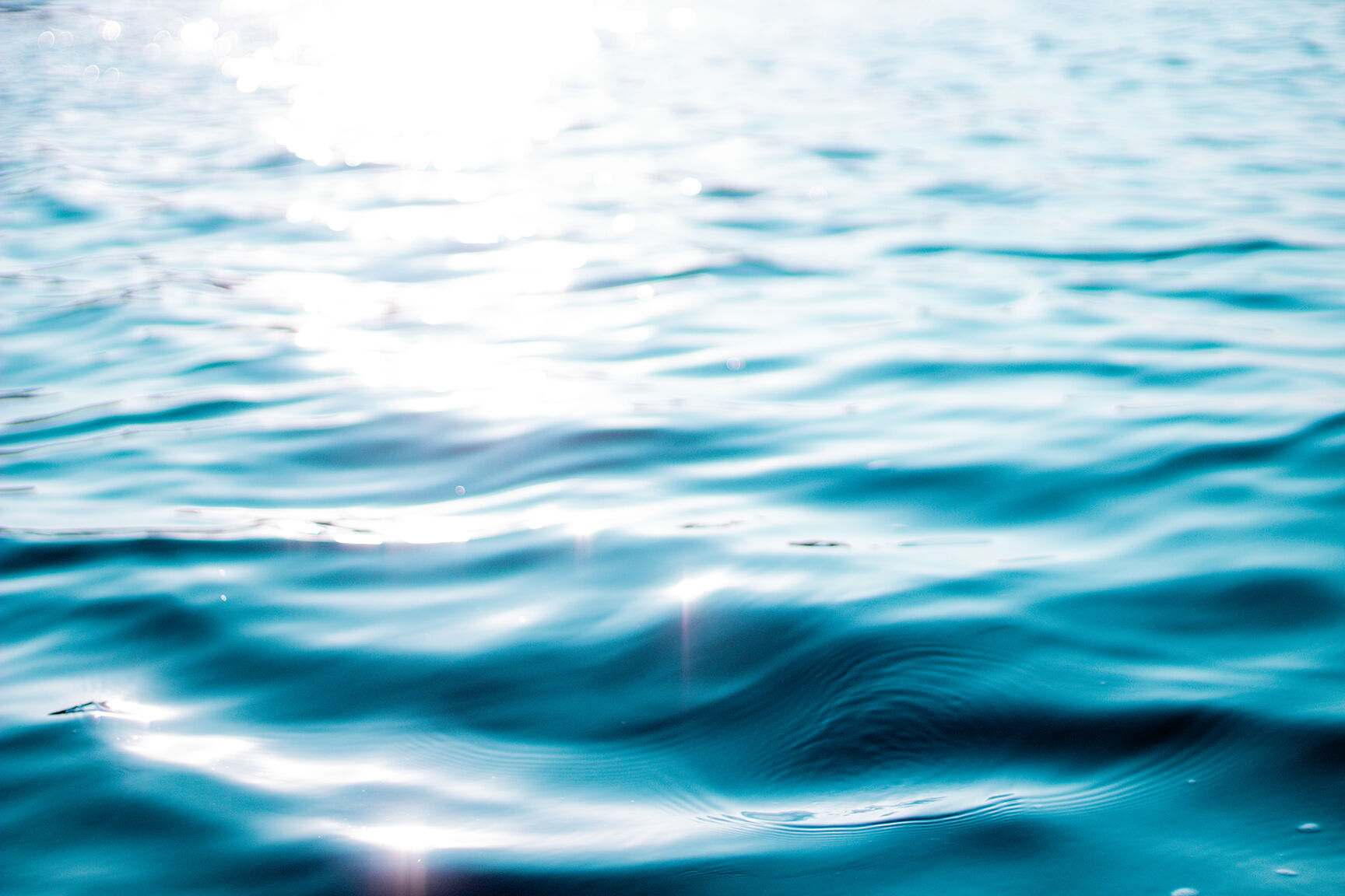 Sunlight on calm ocean water